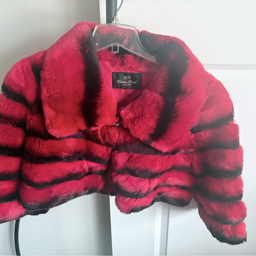 Diana Rosh Rabbit Fur Jacket Extra Small•XS